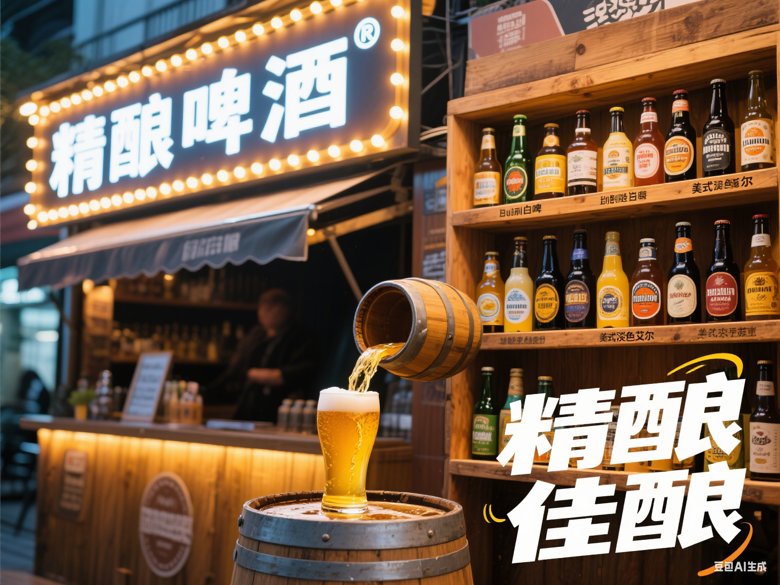 精酿啤酒